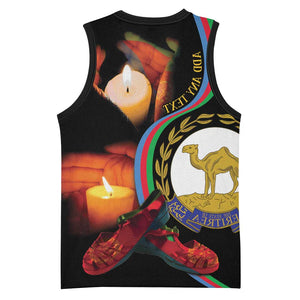 Personalized Afro-Eritrea Maelti Siwuat Basketball Jersey Candle Vigil Glory To Our Martyrs Eritrea - African Pride
