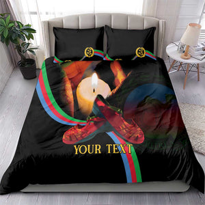 Personalized Afro-Eritrea Maelti Siwuat Bedding Set Candle Vigil Glory To Our Martyrs Eritrea