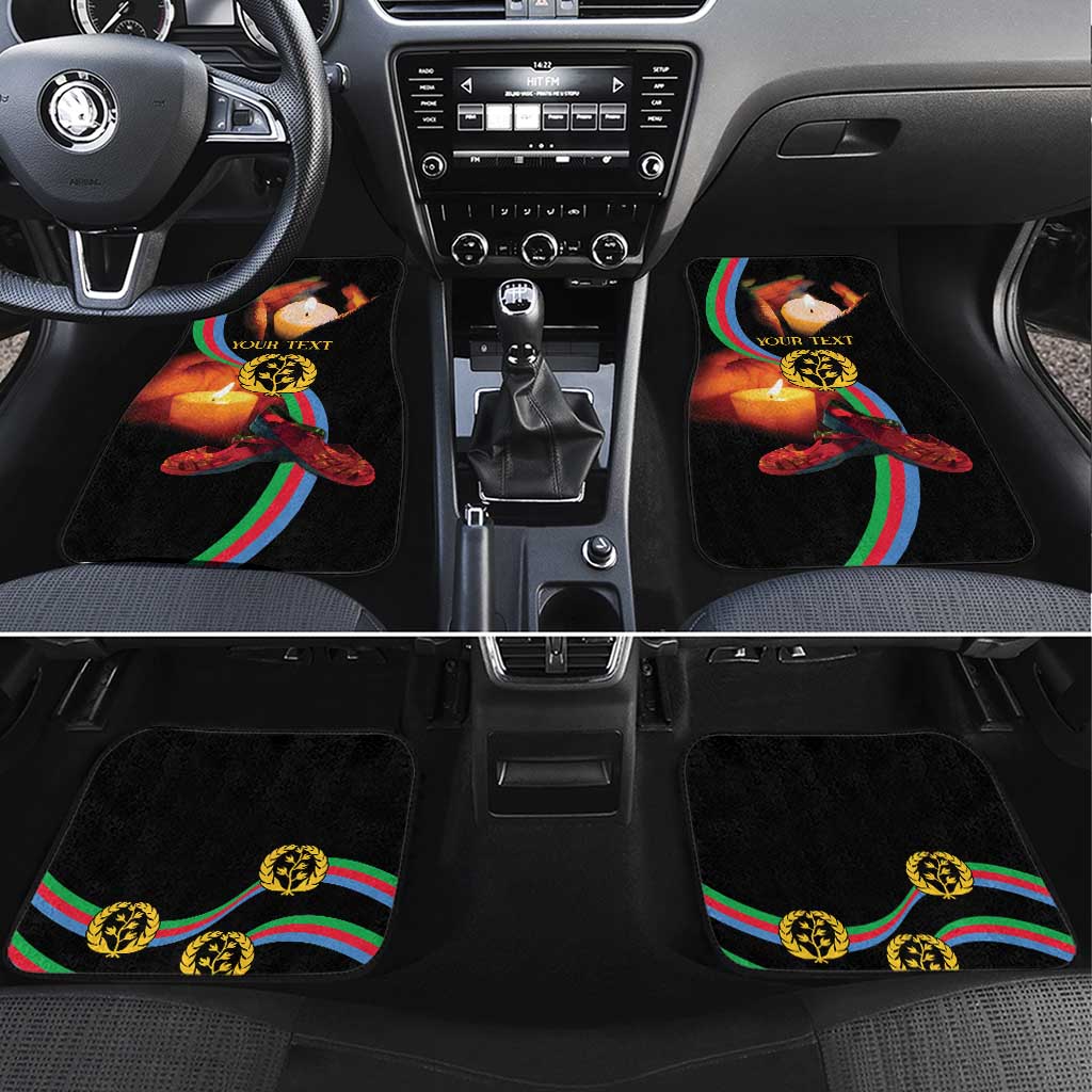 Personalized Afro-Eritrea Maelti Siwuat Car Mats Candle Vigil Glory To Our Martyrs Eritrea