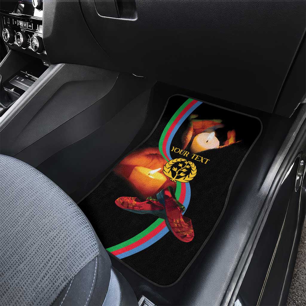 Personalized Afro-Eritrea Maelti Siwuat Car Mats Candle Vigil Glory To Our Martyrs Eritrea