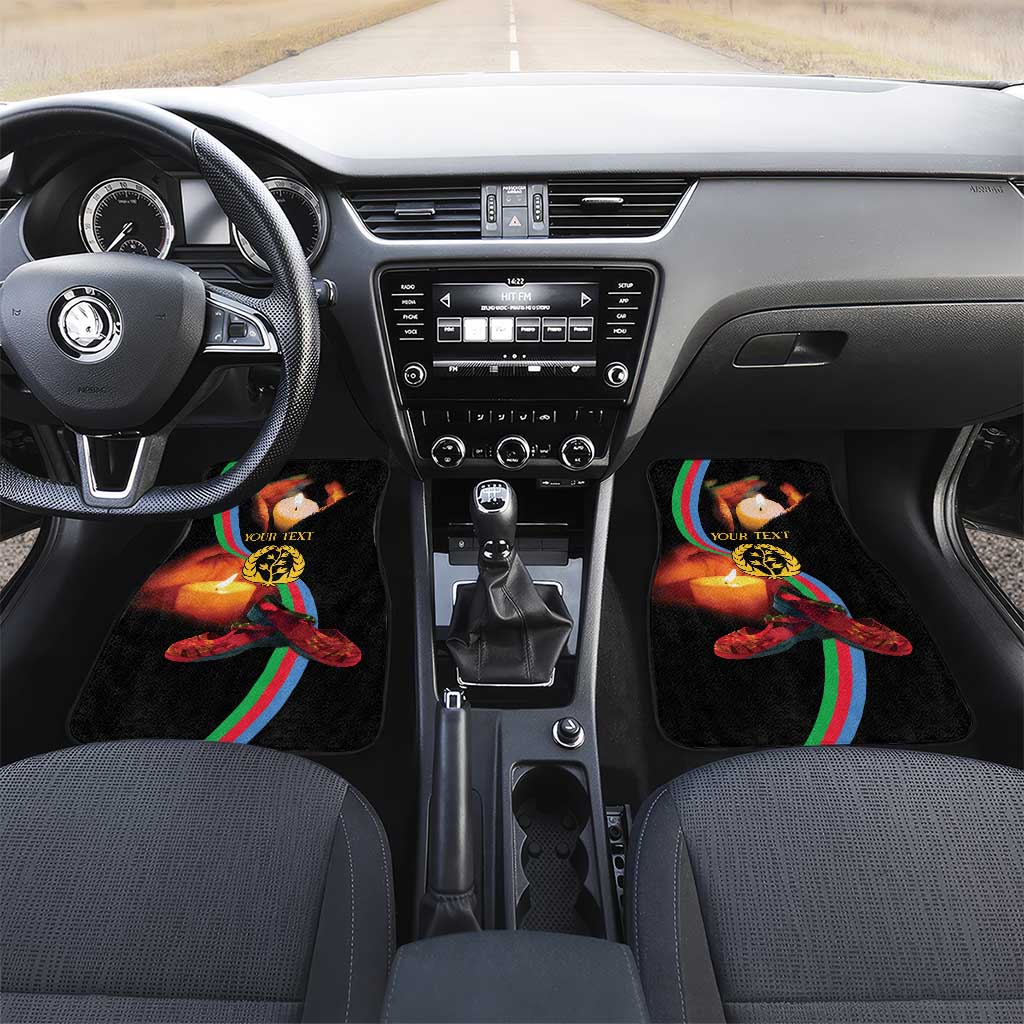 Personalized Afro-Eritrea Maelti Siwuat Car Mats Candle Vigil Glory To Our Martyrs Eritrea