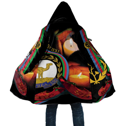 Personalized Afro-Eritrea Maelti Siwuat Cloak Candle Vigil Glory To Our Martyrs Eritrea