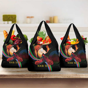 Personalized Afro-Eritrea Maelti Siwuat Grocery Bag Candle Vigil Glory To Our Martyrs Eritrea