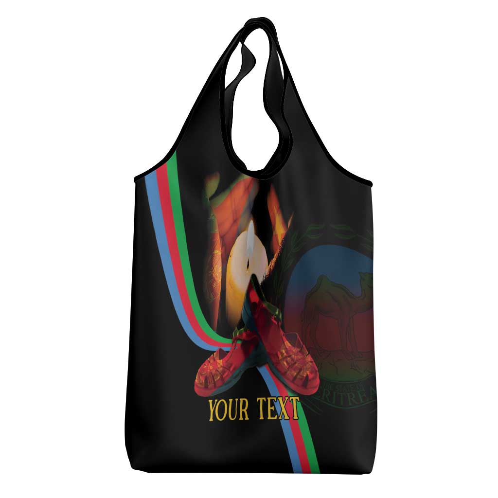 Personalized Afro-Eritrea Maelti Siwuat Grocery Bag Candle Vigil Glory To Our Martyrs Eritrea