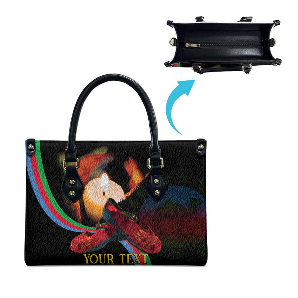 Personalized Afro-Eritrea Maelti Siwuat Leather Bag Candle Vigil Glory To Our Martyrs Eritrea