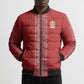 World Football 2026 Egypt Custom Bomber Puffer Jacket Red Ancient Egyptian Hieroglyphs - African Pride