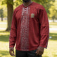 World Football 2026 Egypt Custom Hockey Jersey Red Ancient Egyptian Hieroglyphs - African Pride
