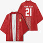 World Football 2026 Egypt Custom Kimono Red Ancient Egyptian Hieroglyphs - African Pride