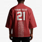 World Football 2026 Egypt Custom Kimono Red Ancient Egyptian Hieroglyphs - African Pride
