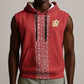 World Football 2026 Egypt Custom Sleeveless Hoodie Red Ancient Egyptian Hieroglyphs - African Pride