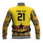 World Football 2026 Ghana Custom Baseball Jacket Black Stars African Kente Pattern - African Pride