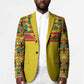 World Football 2026 Ghana Custom Blazer Black Stars African Kente Pattern - African Pride