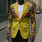 World Football 2026 Ghana Custom Blazer Black Stars African Kente Pattern - African Pride