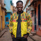 World Football 2026 Ghana Custom Bomber Jacket Black Stars African Kente Pattern - African Pride