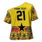 World Football 2026 Ghana Custom Cross Shoulder Shirt Black Stars African Kente Pattern - African Pride