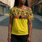 World Football 2026 Ghana Custom Cross Shoulder Shirt Black Stars African Kente Pattern - African Pride