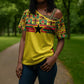 World Football 2026 Ghana Custom Cross Shoulder Shirt Black Stars African Kente Pattern - African Pride