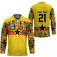 World Football 2026 Ghana Custom Hockey Jersey Black Stars African Kente Pattern - African Pride