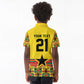 World Football 2026 Ghana Custom Kid Polo Shirt Black Stars African Kente Pattern - African Pride