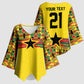 World Football 2026 Ghana Custom Kimono Sleeve Blouse Black Stars African Kente Pattern - African Pride