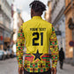 World Football 2026 Ghana Custom Long Sleeve Button Shirt Black Stars African Kente Pattern - African Pride