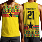 World Football 2026 Ghana Custom Men Tank Top Black Stars African Kente Pattern - African Pride