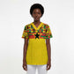 World Football 2026 Ghana Custom Scrub Top Black Stars African Kente Pattern - African Pride