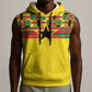World Football 2026 Ghana Custom Sleeveless Hoodie Black Stars African Kente Pattern - African Pride