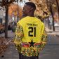 World Football 2026 Ghana Custom Sweatshirt Black Stars African Kente Pattern - African Pride