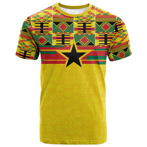 World Football 2026 Ghana Custom T shirt Black Stars African Kente Pattern LT9