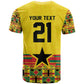 World Football 2026 Ghana Custom T shirt Black Stars African Kente Pattern - African Pride
