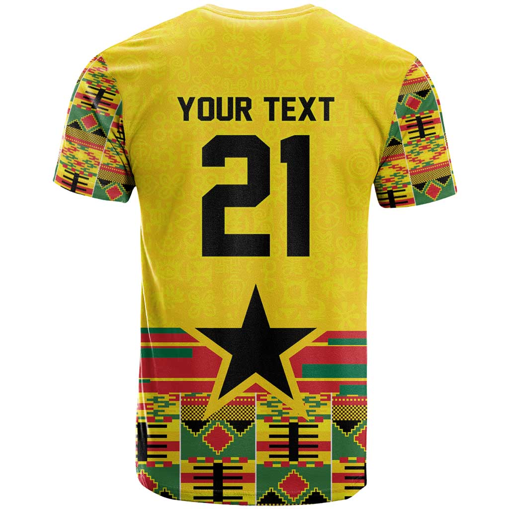 World Football 2026 Ghana Custom T shirt Black Stars African Kente Pattern - African Pride