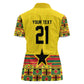 World Football 2026 Ghana Custom Women Polo Shirt Black Stars African Kente Pattern - African Pride