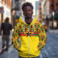 World Football 2026 Ghana Custom Zip Hoodie Black Stars African Kente Pattern - African Pride