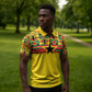 World Football 2026 Ghana Custom Zipper Polo Shirt Black Stars African Kente Pattern - African Pride