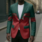 World Football 2026 Morocco Custom Blazer African Geometric Red Pattern - African Pride