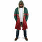World Football 2026 Morocco Custom Cloak African Geometric Red Pattern - African Pride