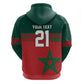 World Football 2026 Morocco Custom Hoodie African Geometric Red Pattern - African Pride