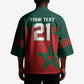 World Football 2026 Morocco Custom Kimono African Geometric Red Pattern - African Pride