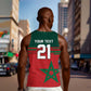 World Football 2026 Morocco Custom Men Tank Top African Geometric Red Pattern - African Pride