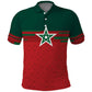 World Football 2026 Morocco Custom Polo Shirt African Geometric Red Pattern LT9