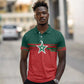 World Football 2026 Morocco Custom Polo Shirt African Geometric Red Pattern - African Pride