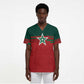 World Football 2026 Morocco Custom Scrub Top African Geometric Red Pattern - African Pride