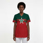 World Football 2026 Morocco Custom Scrub Top African Geometric Red Pattern - African Pride