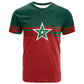 World Football 2026 Morocco Custom T shirt African Geometric Red Pattern LT9