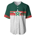 World Football 2026 Morocco Custom Baseball Jersey African Geometric White Pattern - African Pride