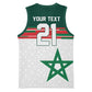 World Football 2026 Morocco Custom Basketball Jersey African Geometric White Pattern - African Pride