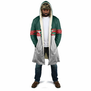 World Football 2026 Morocco Custom Cloak African Geometric White Pattern - African Pride