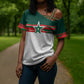 World Football 2026 Morocco Custom Cross Shoulder Shirt African Geometric White Pattern - African Pride