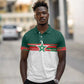 World Football 2026 Morocco Custom Polo Shirt African Geometric White Pattern - African Pride